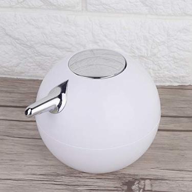 Imagem de GLOGLOW Dispensador de Bomba Dispensador de Sabonete para Banheiro, 380ml, Branco, Material ABS, Formato de Bola Redonda, Bomba de Pressão, para Xampu, Loção, Desinfetante para As Mãos, Uso Diário