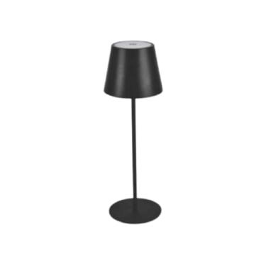 Imagem de Luminária Abajur Mini Mesa Led Touch Dimerizável Sem Fio Portátil Recarregável Quarto Sala Decoração (Preto)