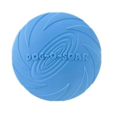 Imagem de Brinquedo De Disco Voador De Silicone Resistente a Mordidas Para Cães 