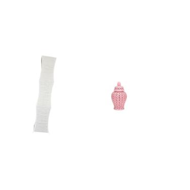 Imagem de Whtkoph Abajur de Chão de Papel para Sala de Estar com Cúpula, Vaso Decorativo com Tampa E Jarro de Cerâmica para Gengibre, Ideal para Arranjos.