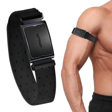 Imagem de HQzon Pulseira de bíceps compatível com Amazfit Helio, pulseira de nylon respirável de 22 mm compatível com Amazfit Bip 6/Bip 5/Gtr 4/Gtr 3/Gtr 2/47 mm/equilíbrio adequado para uso no braço/tornozelo