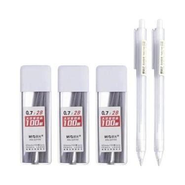 Imagem de Conjunto De Lápis Mecânico HB/2B 0.5/0.7mm Refil Automático Para Desen