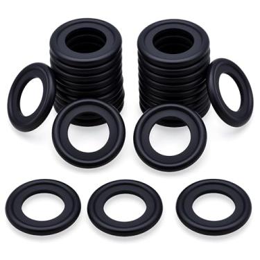 Imagem de MEAJOO 25 peças M14 junta de vedação de drenagem de óleo de borracha selos de arruela de esmagamento 097-139, F0RD-5066453, F5TZ-6734-BA Vedação de plugue de drenagem de cárter de óleo do motor para