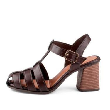 Imagem de Sandalia Mississipi Frente Fechada Salto Bloco-Feminino