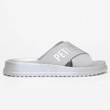 Imagem de Chinelo Slide Feminino Smash Prata Petite Jolie PJ6812IIA-Feminino