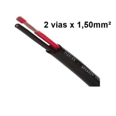 Imagem de Cabo Speaker Tipo PP 2 x 1,50mm² Tiaflex - Metro (Selecione o Tamanho)