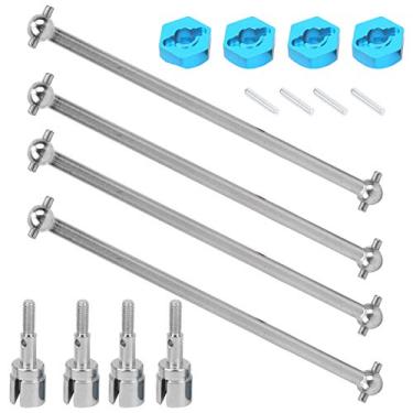 Imagem de KIMISS Adaptador Universal do Cubo da Roda do Eixo de Movimentação 5mm para Hsp 94111 94108-1/10 Rc Acessórios Carro, Leve e Fácil de Instalar (Prata)