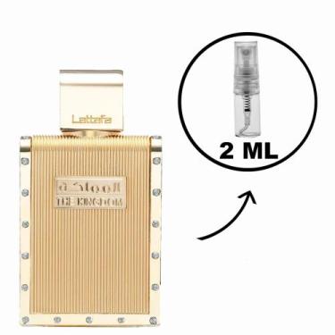 Imagem de Perfume Masculino Árabe The Kingdom For Men Lattafa EDP Original 2ml 5