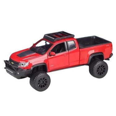 Imagem de Kit De Montar Miniatura Pickup Chevrolet Colorado Zr2 2017 1/27 Vermel