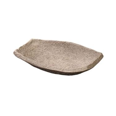 Imagem de Pires de plantas Bandeja de cerâmica para arranjos florais mesa com imitação pedra, da Creativity Home