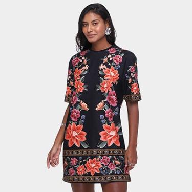 Imagem de Vestido Farm Tshirt Básico Floral Belle-Feminino