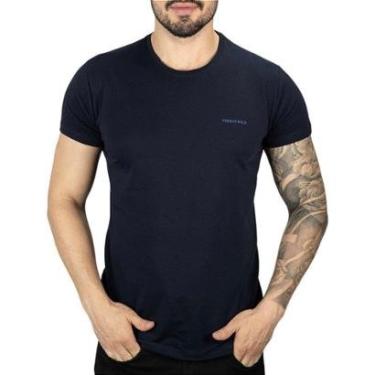 Imagem de Camiseta Básica Algodão Pima Azul Petróleo-Masculino