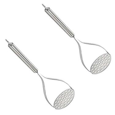 Imagem de 2 Amassador Espremedor De Batatas Purê Inox Cabo Reforçado - Rio Tijuc