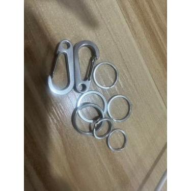 Imagem de IVIA PET Clipes de etiqueta de cachorro/2 unidades/clipe rápido de aço inoxidável 304 de vários tamanhos com anéis/suporte de identificação fácil de trocar para coleiras e arreios para animais de