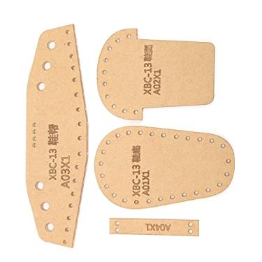 Imagem de Mini modelo de acrílico, durável, transparente, transparente, faça você mesmo, estêncil pendente para artesanato decorativo, acolchoado, chaveiro, padrões de couro