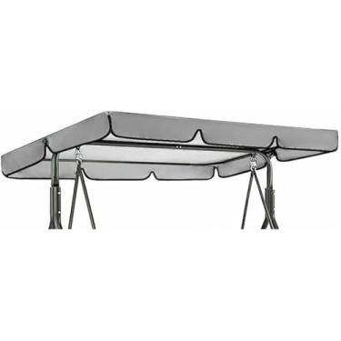 Imagem de Pátio Balanço Dossel Substituição Cadeira Balanço Dossel Pára-Sol, Jardim Ao Ar Livre Pátio Assento Móveis Capa Decoração, 164x114x15cm ~/