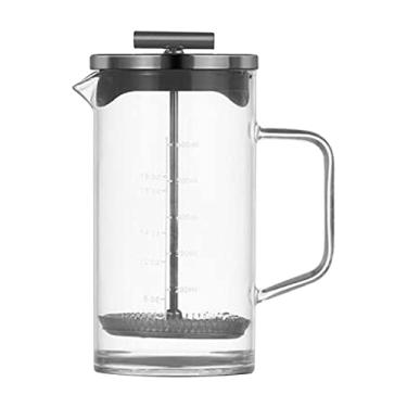 Imagem de Cafeteira Francesa de 20oz com Aço Inoxidável Alta Densidade Vidro Boro-silicato Resistente ao Calor Base Espessada Fácil Limpar e Usar Premium Infusão Rápida em 4 Minutos Ambientalmente Amigável Múlt