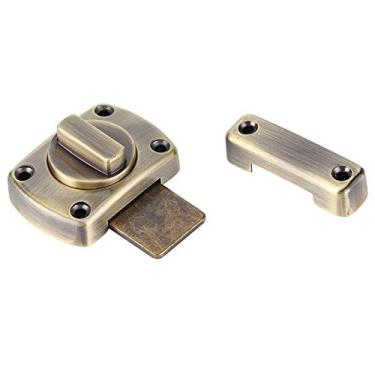 Imagem de Zerodis Travas de Trava de Gabinete de Liga de Zinco Hardware de Fechadura de Porta Deslizante Com Parafuso Rotação de 180 Graus Em Forma de L Trava Acessórios para Porta de Armário de Armário 2,1 X