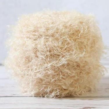 Imagem de 50g / Rolo De Pelúcia Artificial Fio De Cabelo Encaracolado Camisola De Malha à Mão Chapéu Cachecol Luvas Bonecas Imitação De Fios De Lã Artesanato Diy, 04