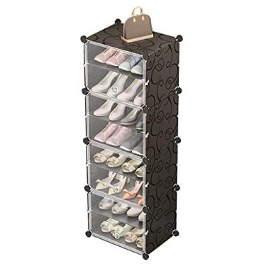 Imagem de Prateleira para sapatos, 4 camadas, polia, sapateira, quarto, sala de estar, corredor, organizador de sapatos, dormitório de estudante, 44 × 32 × 127 cm, organizador de armazenamento de sapatos