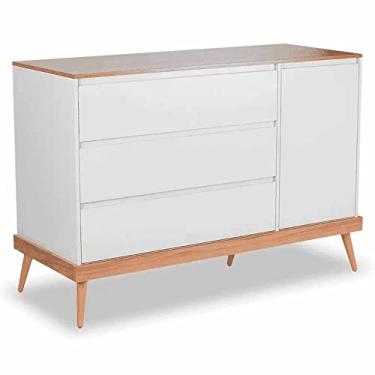 Imagem de Cômoda Infantil 3 Gavetas 1 Porta Canção de Ninar Divicar