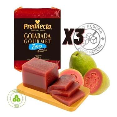 Imagem de Kit 3 Goiabada Gourmet Zero Açúcar Predilecta Saudável 300g