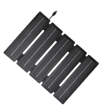 Imagem de AUNMAS Painel Solar Dobrável 25 W, à Prova de água 5 Dobras de Silício Monocristalino Ultrafino ETFE Carregador Solar Portátil para Acampamento Ao Ar Livre, Caminhadas, Viagens