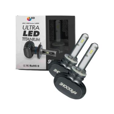 Imagem de Lampada De Led Para Farol Ultraled Shocklight Titanium H27