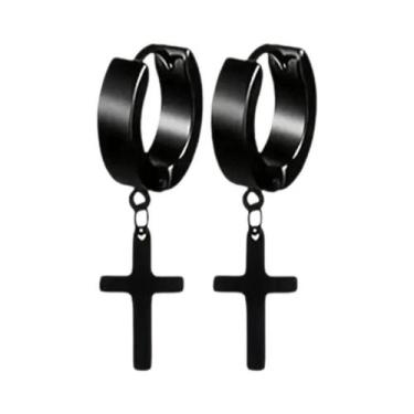 Imagem de Brincos Masculinos De Aço Inoxidável Com Zircônia Cúbica, 1-5 Pares, J