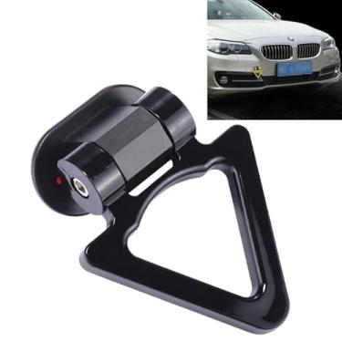 Imagem de Kit de gancho de reboque preto em forma de V universal decoração de carro adesivo de decoração de carro para-choque compatível com qualquer caminhão SUV (não funcional, apenas para fins decorativos)