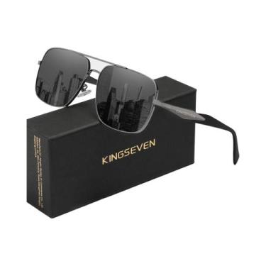 Imagem de Óculos De Sol Polarizados UV400 Anti-reflexo Para Homens KINGSEVEN, Óc