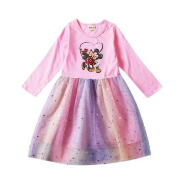 Imagem de Vestido De Princesa Tutu De Manga Longa Para Meninas Pequenas Com Rend