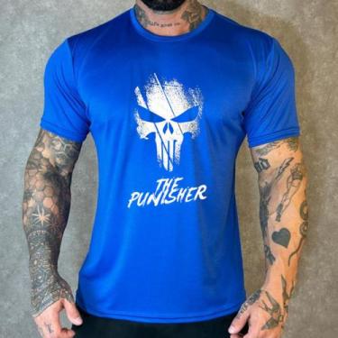 Imagem de Camiseta Dry Fit Justiceiro Punisher academia musculação peso pesado b