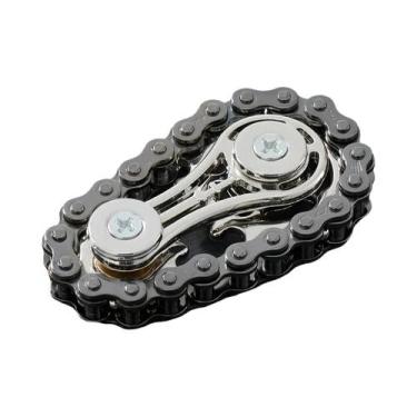 Imagem de Fidget Spinner De Metal Para Adultos Com Roda Dentada, Brinquedo Antie