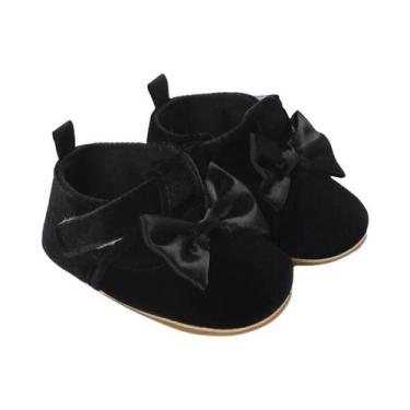 Imagem de Sapatos Antiderrapantes Pretos Para Bebês, Para Meninos E Meninas De 0