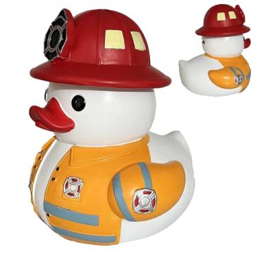 Imagem de Cofre de moedas infantil, economizador de dinheiro colorido, estátua de pato engraçada, colecionáveis de animais de resina para casa, estúdio, restaurantes