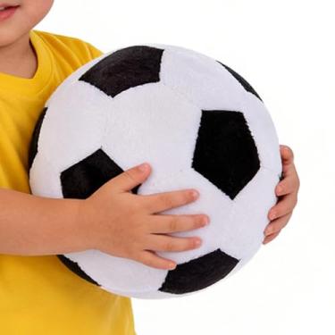 Imagem de Bolas esportivas de pelúcia | Brinquedo macio de futebol de basquete | Boneca de brincar | para crianças, berçário, casa, mesa, sofá, prateleira de cabeceira, aniversário, Natal