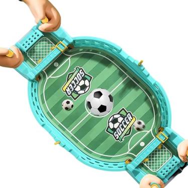 Imagem de Jogo de mesa de futebol | Jogo de futebol de mesa, design portátil, batalha para dois jogadores, brinquedo interativo de futebol para reuniões de família, quintal, churrasco, acampamento, viagem