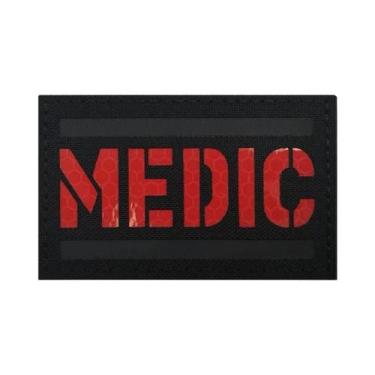 Imagem de Emblemas Táticos De Combate Medic First Aid IR Reflective Rescue Snake