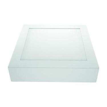 Imagem de Plafon De Led Sobrepor Quadrado 20W 6000K Biv LM234 Luminatti