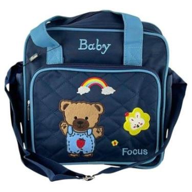 Imagem de Bolsa Maternidade Baby Ursinho Média com Alça Regulável e de Mão-Unissex