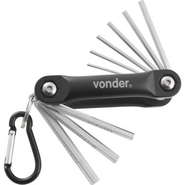 Imagem de Jogo Chave Hexagonal Allen 5-64-1-4 Canivete Alumínio Cromo