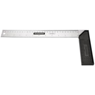 Imagem de Esquadro 25Cm Tramontina Em Aço Temperado Com Cabo Injetado