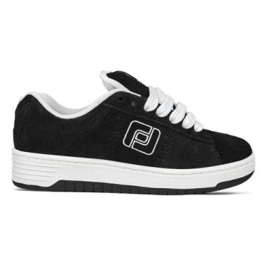 Imagem de Tênis Freeday Jab Unissex  Preto Branco, Preto, 40