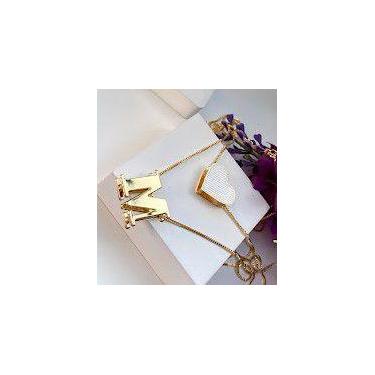 Imagem de Colar duplo com as inicias duplas - Larissa Simonatto Joias