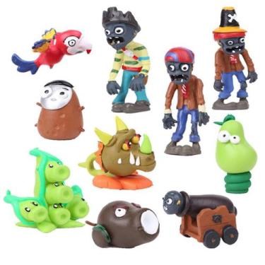 Imagem de Figura Toy Plants vs Zombies, 10 peças Peashooter SunFlower Wallnut - 