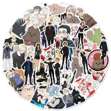 Imagem de Adesivos Yuris On Ices, vinil impermeável, anime, 50 unidades/lote - y