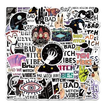 Imagem de Adesivos Bads Witchs Vibess, vinil impermeável, anime, 50 unidades - y
