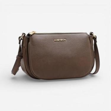 Imagem de Bolsa Feminina Chenson Transversal Marrom-Feminino