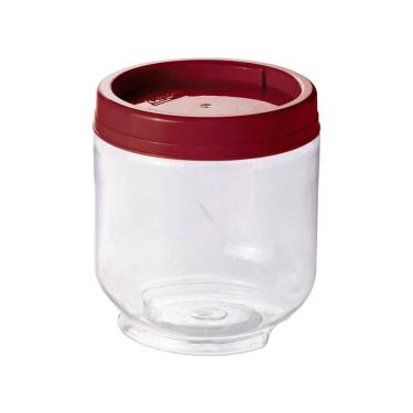 Imagem de Pote Plástico Plasútil Gire Trave Vermelho 550ml